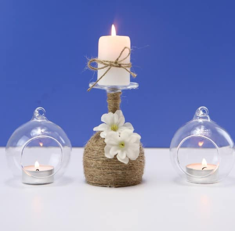 25+ DIY Christmas Candle Holders