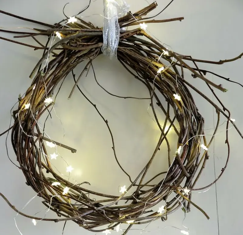 Rustic Twig christmas Wreath