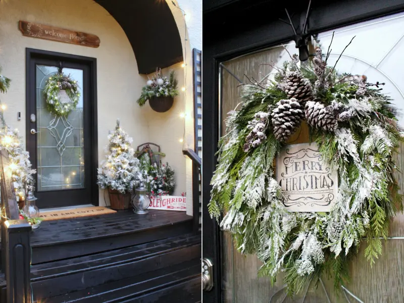 Fresh foliage Christmas Wreath