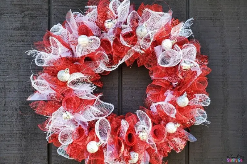 Mesh christmas Wreath