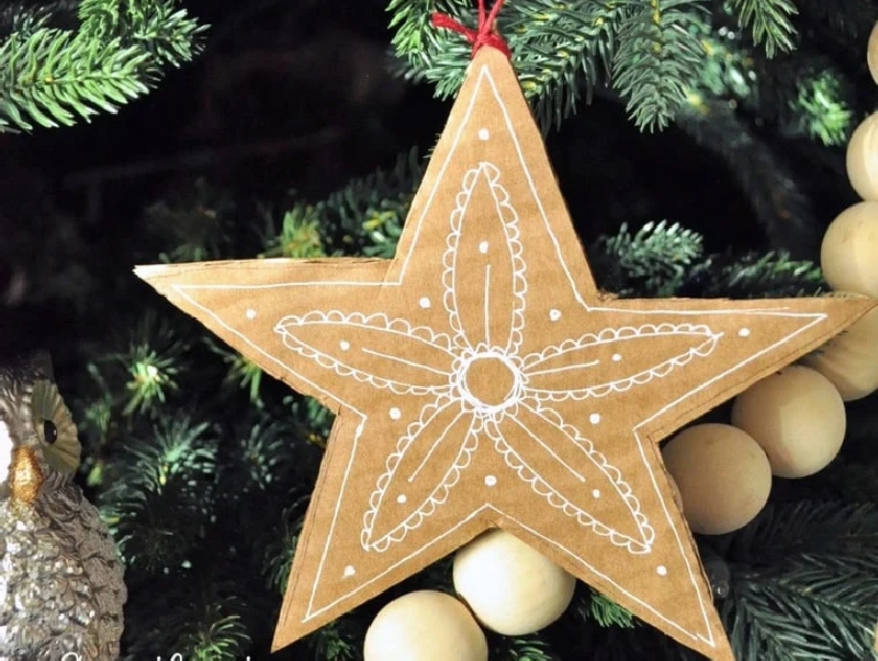 Recycled Cardboard Star