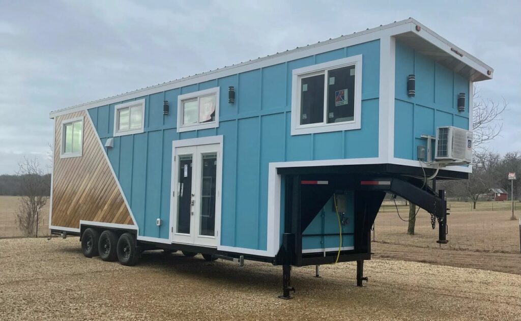 Cerulean tiny house on wheels by Tiny Heiroom