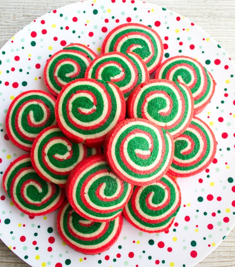 Christmas Pinwheel Cookies