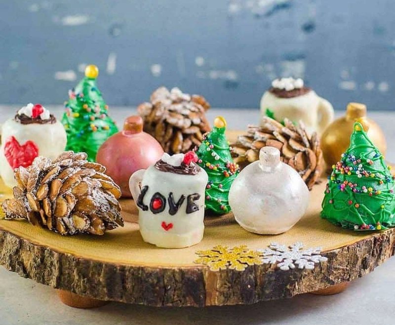 oreo balls for Christmas decoration