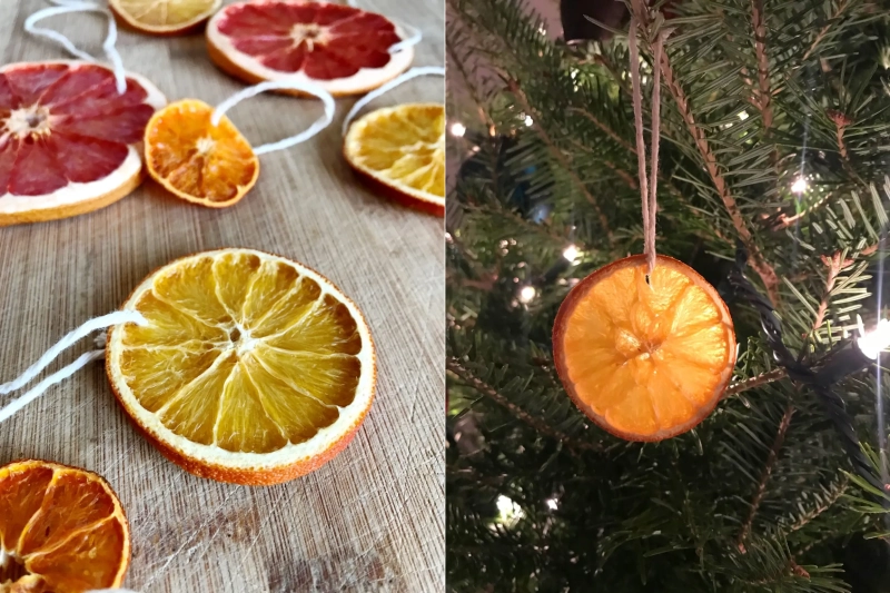 Dried Citrus Christmas tree Ornaments  