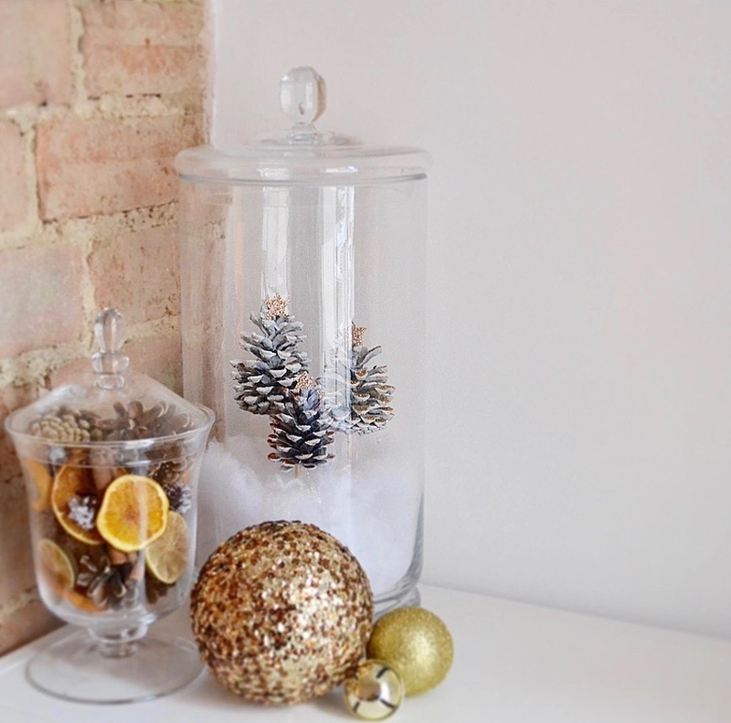  Pine cone tree terrarium craft 