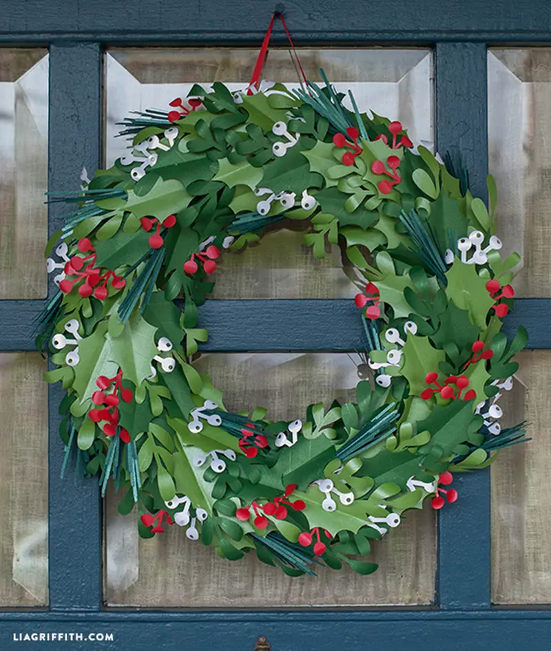 Paper Christmas Wreath