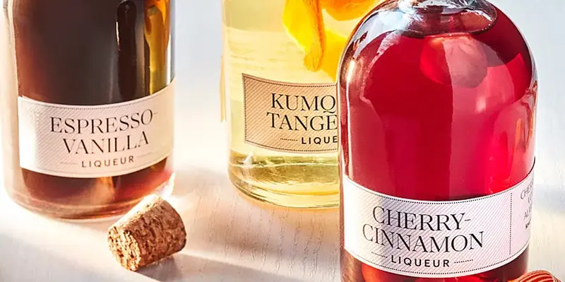 Infused Liqueurs as Christmas gifts 