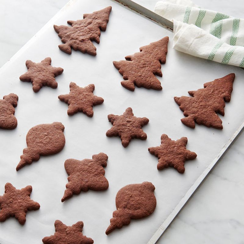 Dark Chocolate Christmas Cookies