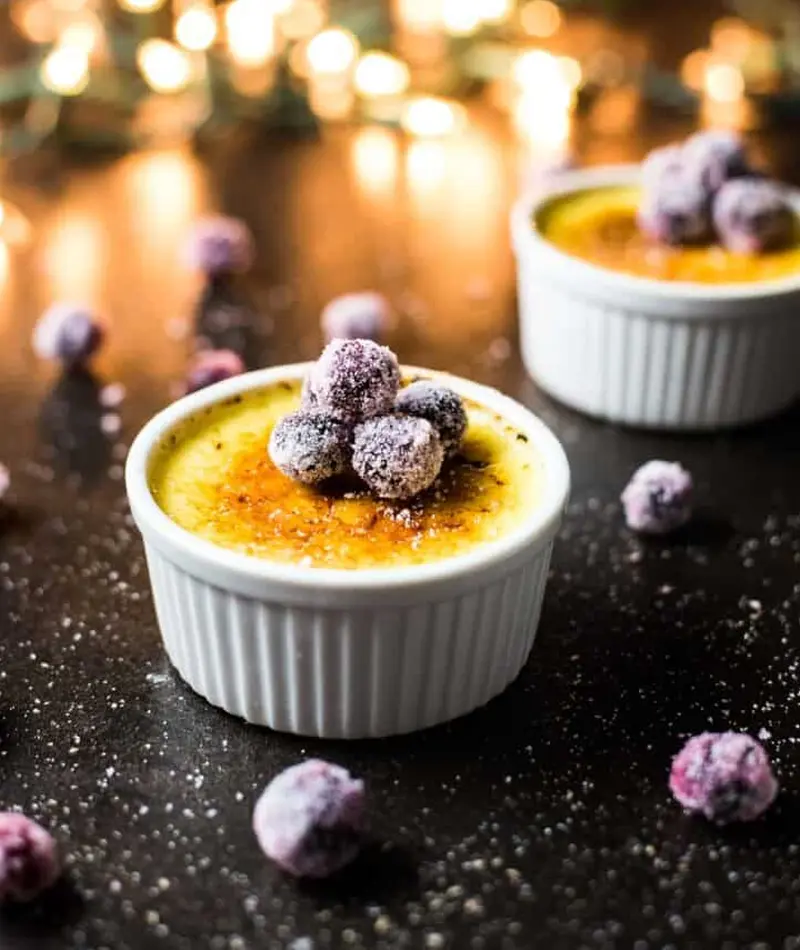 Eggnog Crème Brûlée for Christmas 