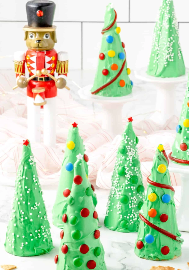 Ice Cream Cone Christmas trees  