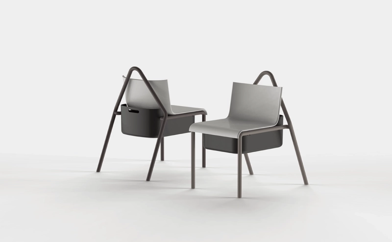 June Woo Lee Designs Innovative Chair with Storage Compartment