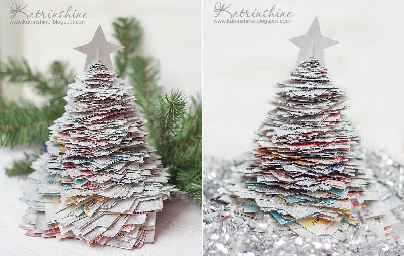 Recycled Paper Christmas Tree