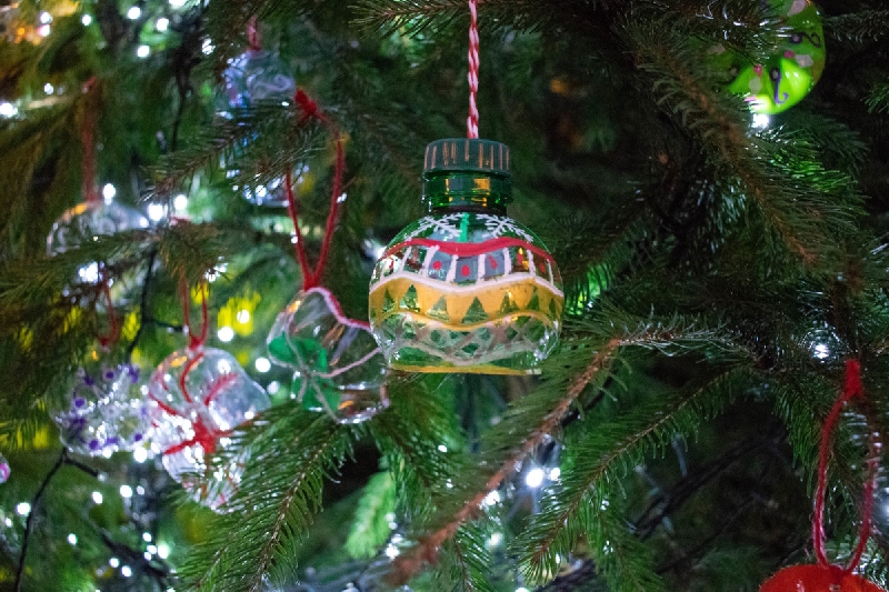 Recycled Plastic Bottle Baubles