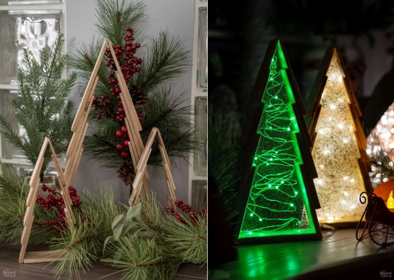 These DIY Epoxy Resin Mini Christmas Trees are Too Cute