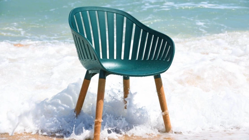 Beautiful Chairs Made of Recycled Ocean Plastic 