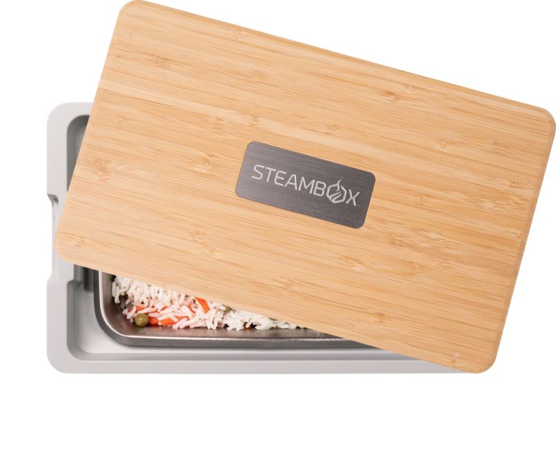 The Heatbox is a self-heating lunchbox that uses steam