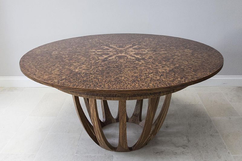 Expanding Round Dining Table by Johnson Furniture