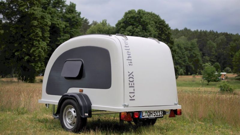 These Mini Camping Trailers Made of Fiberglass can be Towed by Small Vehicles