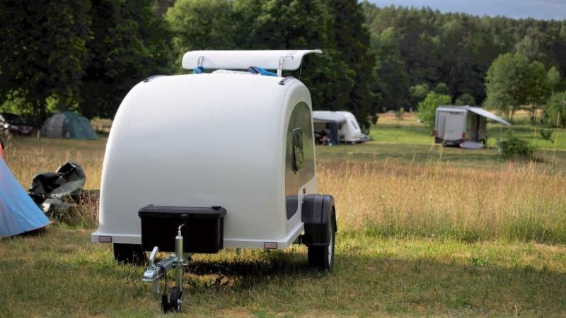 KLEOX Mini Camping Trailers are made from Fiberglass