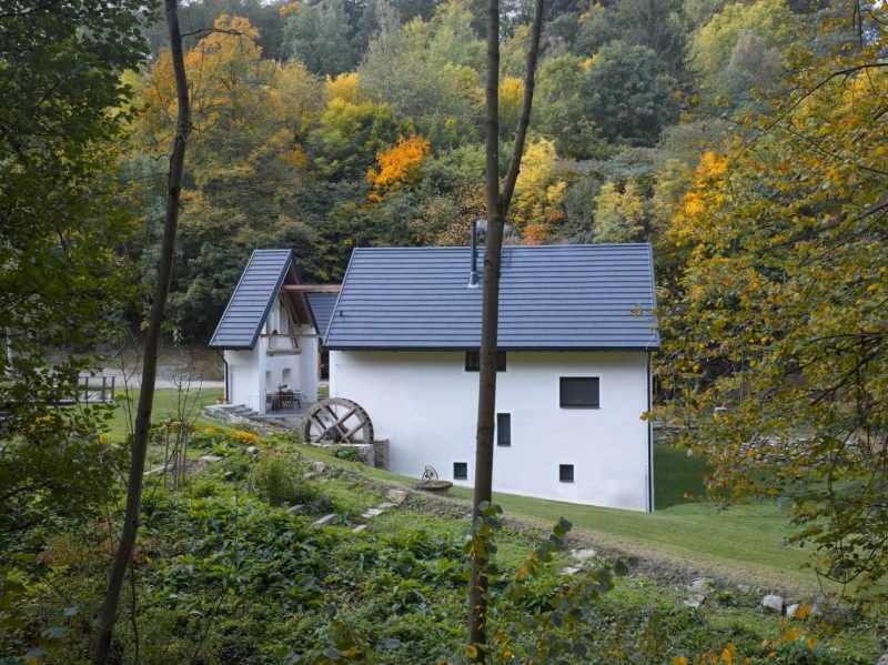 Originally a Mill, This Old Building Was Turned into a Modern House