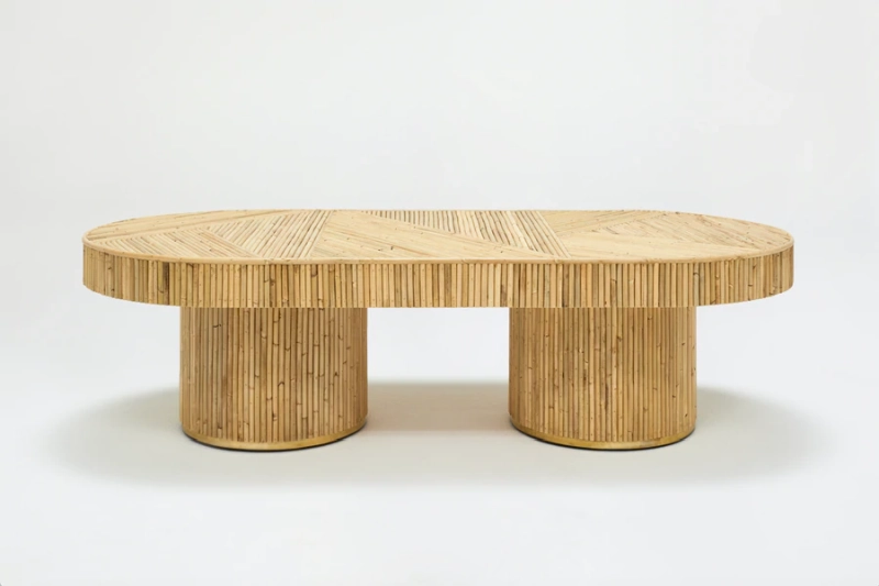 Paloma Table by Sarah Ellison Made of Ratten is Strong and Statuesque Furniture Design_5