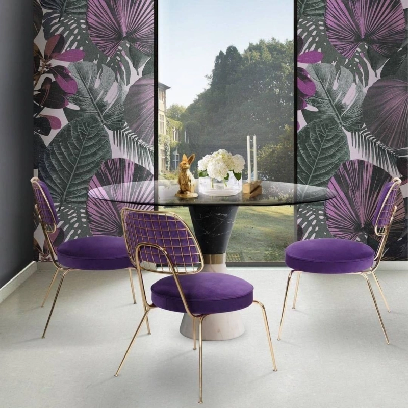 Ways to Add The Pantone Color of the Year 2022 in Your Home - dining chair 