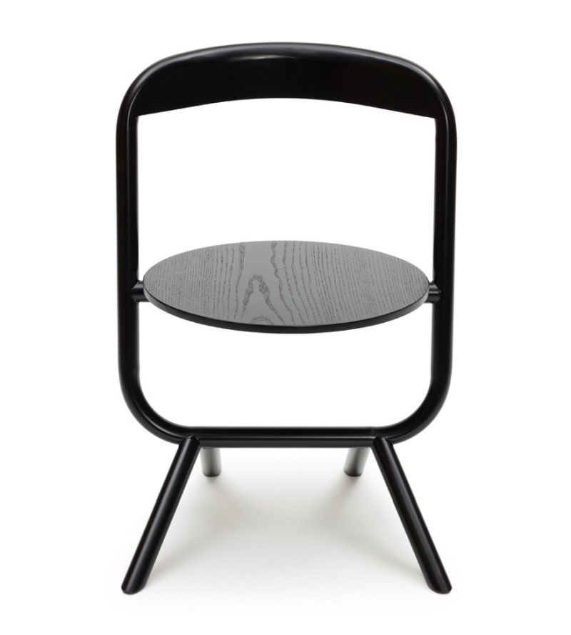 Self-Standing Black color Chair by Fredrik Mattson