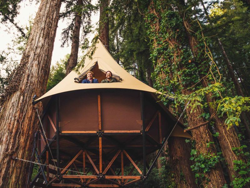 The World’s First Modular Glamping Treehouse Tent