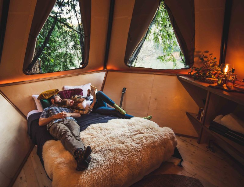 Treewalkers Tent Interior view