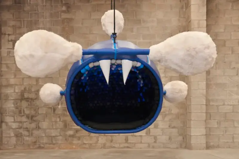 Porky Hefer Creates Hanging Chairs in Shape of Mutated Sea Creatures of Future