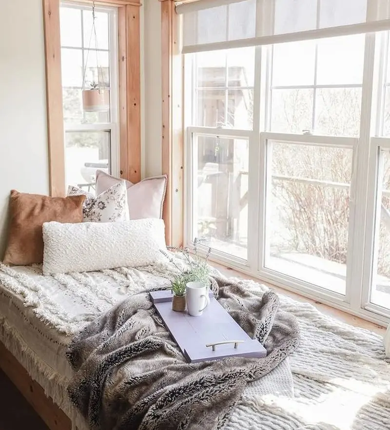 Create an Inviting and Cozy Reading Nook by the window