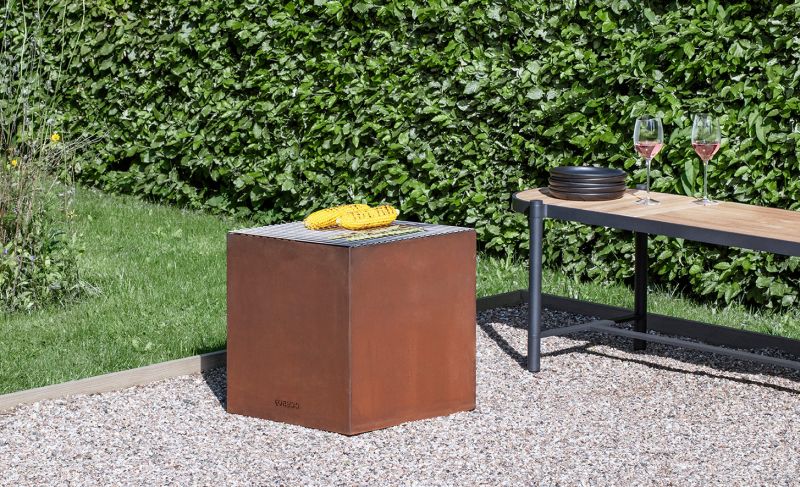 Eva Solo Launches FireCube Corten Steel Fire Pit