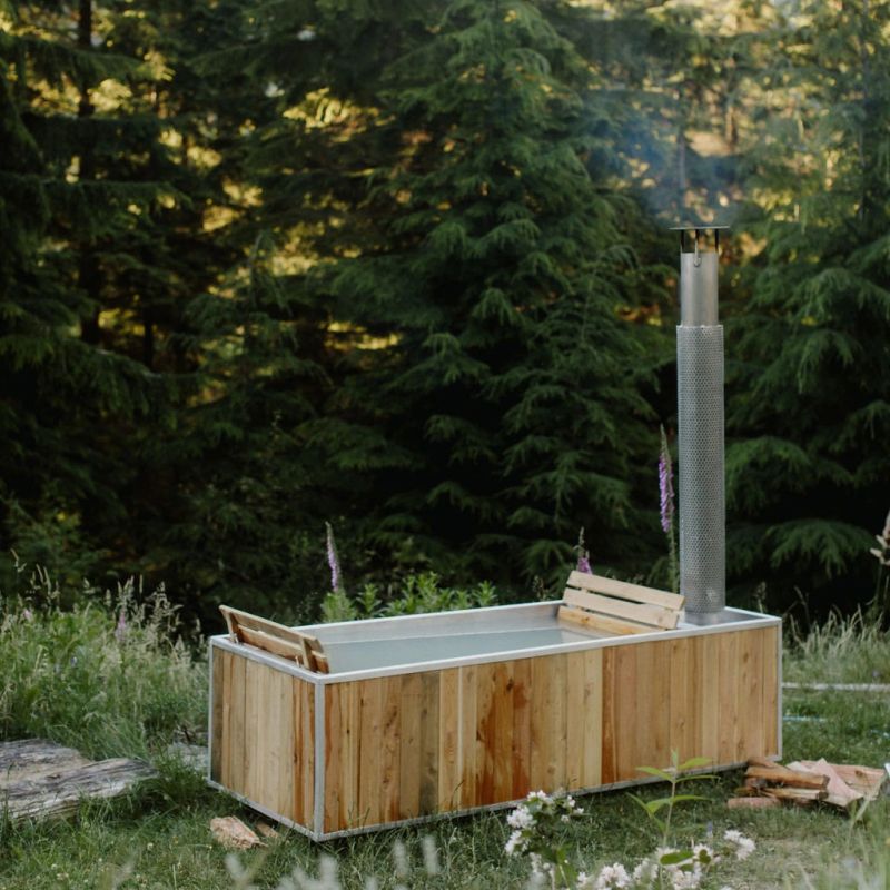 Goodland Makes Stylish Wood-Burning Hot Tubs from Recyclable Materials