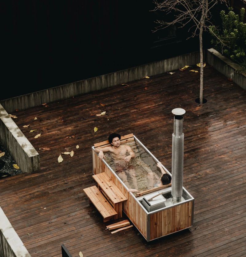 Goodland Makes Stylish Wood-Burning Hot Tubs from Recyclable Materials