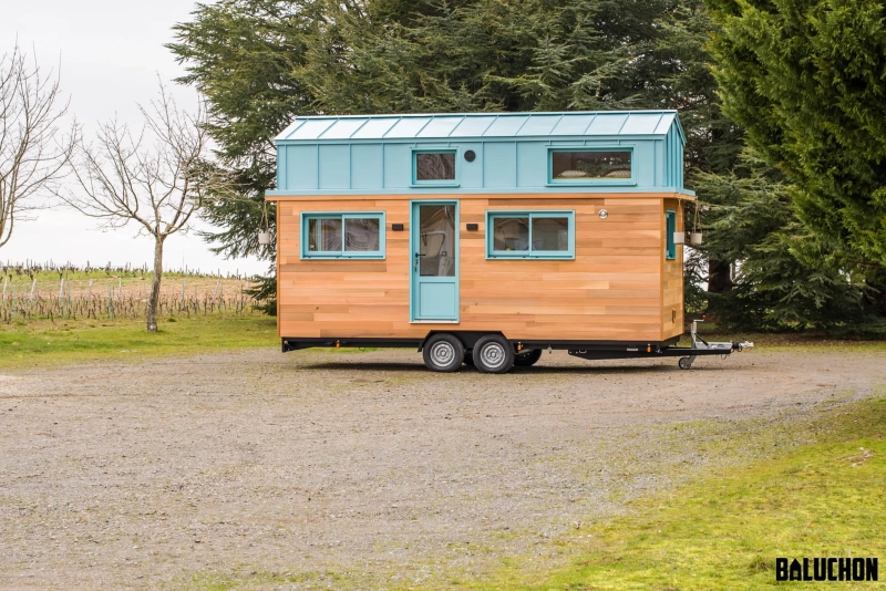 Kalzenning Tiny Touse on Wheels by Baluchon has Two Loft Bedrooms