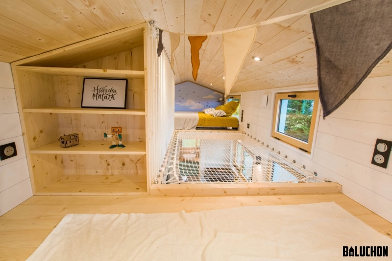 Kalzenning Tiny Touse on Wheels by Baluchon has Two Loft Bedrooms loft bedrooms