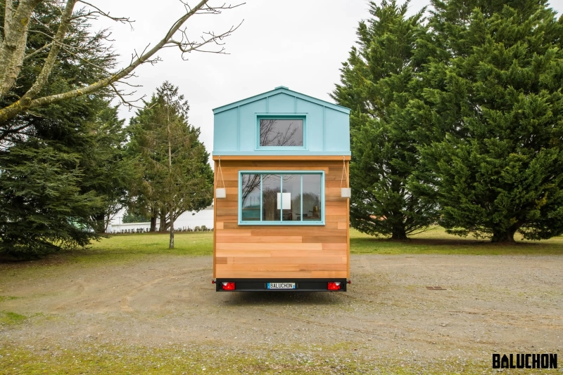 Kalzenning Tiny Touse on Wheels by Baluchon has Two Loft Bedrooms back