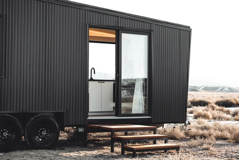 Land Ark RV Launches New Quatro Tiny House with All-Black Exterior