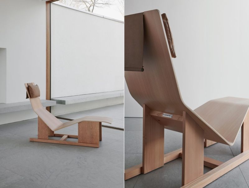 Massproductions’ 4PM Lounge Chair Offers Comfort with a Wooden Seat back