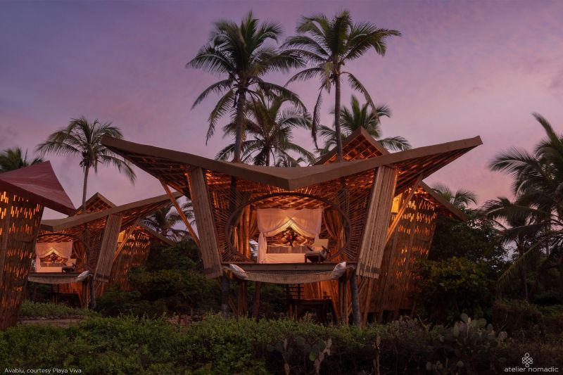 Playa Viva in Mexico Welcomes New Bamboo Treehouses