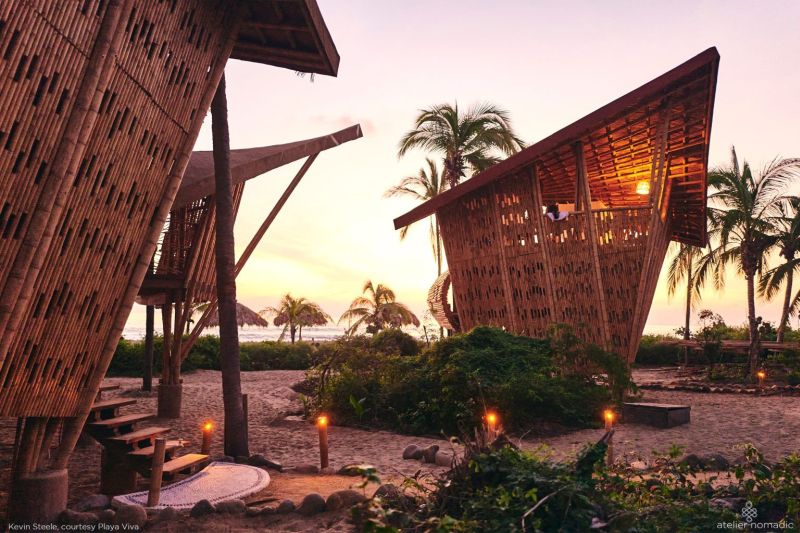 Playa Viva in Mexico Welcomes New Bamboo Treehouses