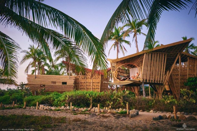 Playa Viva in Mexico Welcomes New Bamboo Treehouses