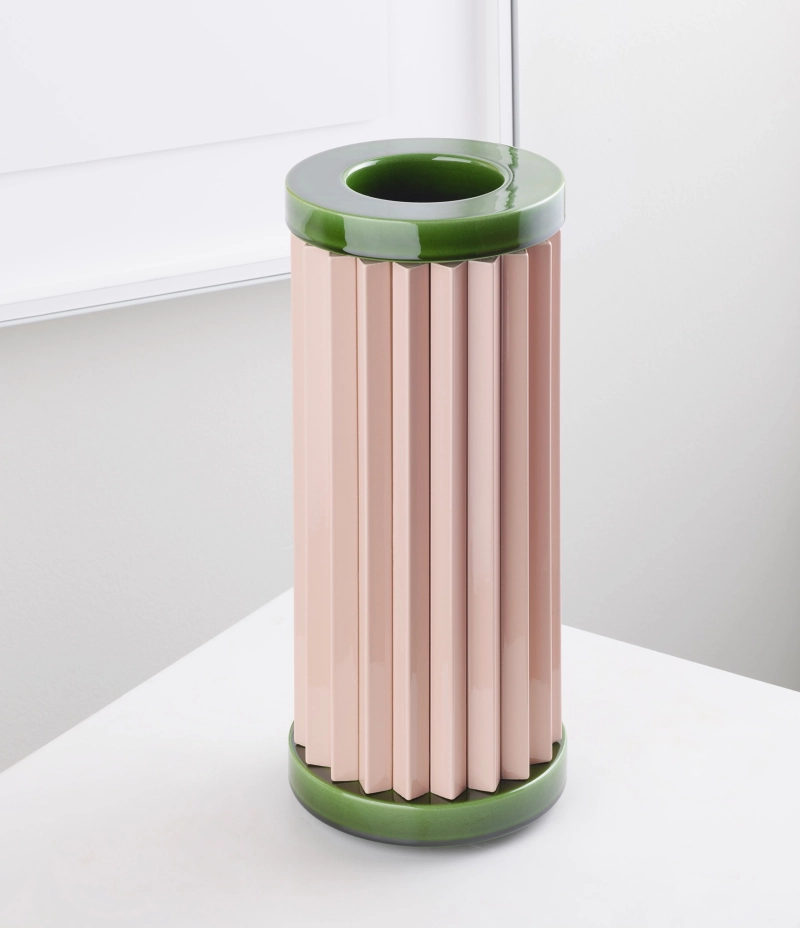 Rombini Ceramic Vases by Bitossi Sports Architectural Look and Feel