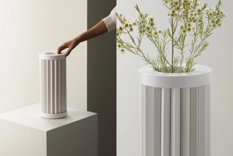 Rombini Ceramic Vases by Bitossi Sports Architectural Look and Feel