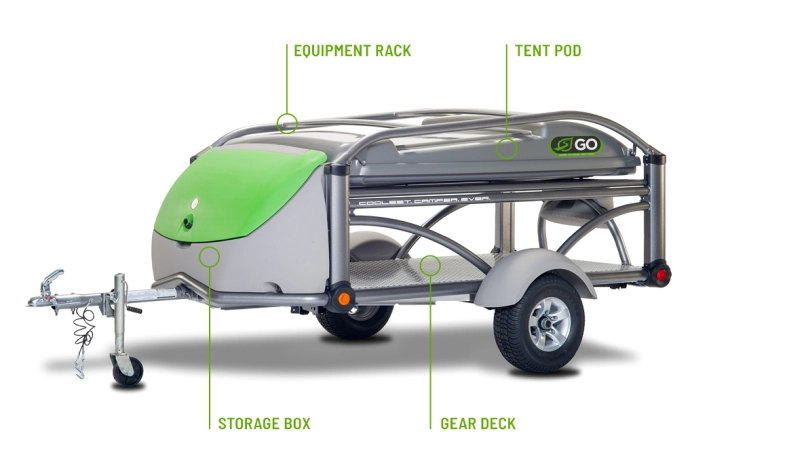 SylvanSport’s Go Camping Trailer Expands into Camping Tent for 4 People plan