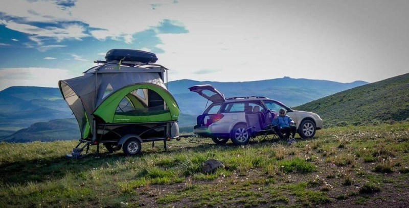 SylvanSport’s Go Camping Trailer Expands into Camping Tent for 4 People go anywhere 