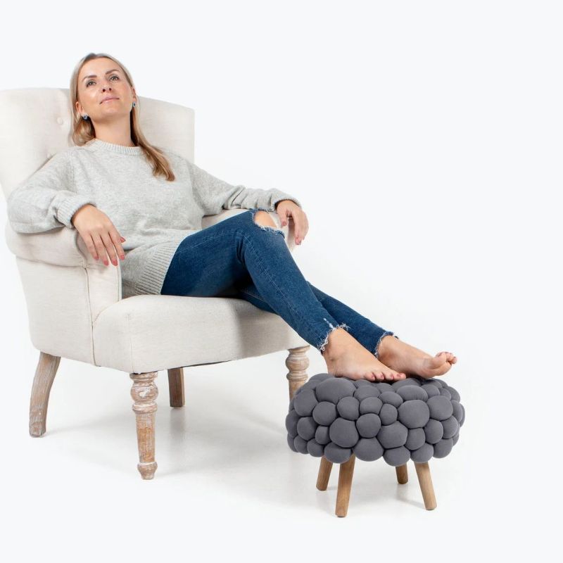 These Bubbly Homewares are Perfect to Bring Curved Interior Design Trend in Your Home - footstool