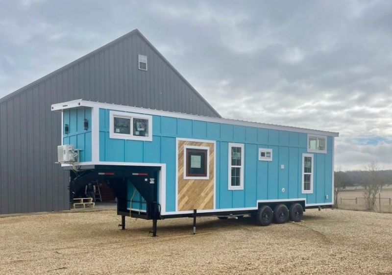 This Custom Tiny House by Tiny Heirloom Features Modern Finishes 