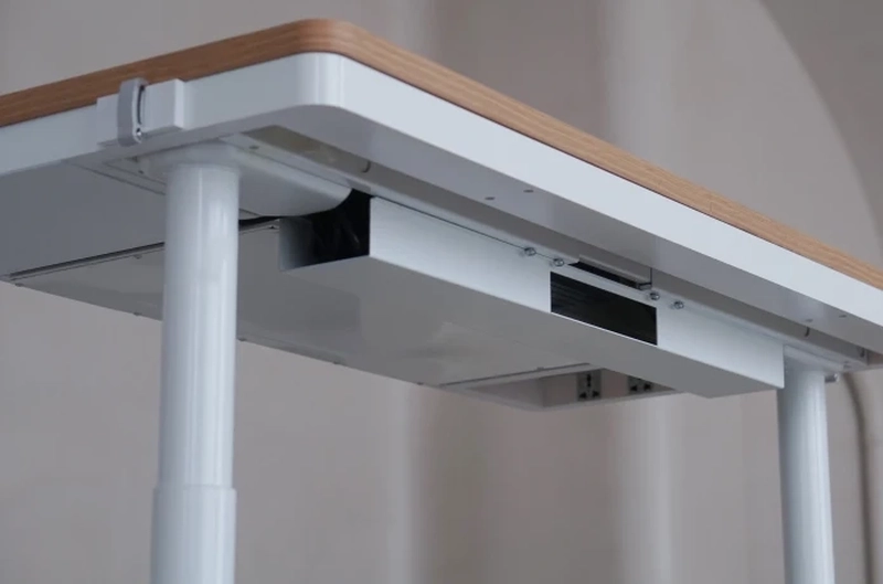 This Standing Desk by Oselem Design has Built-in Charging Facilities, Storage Drawer